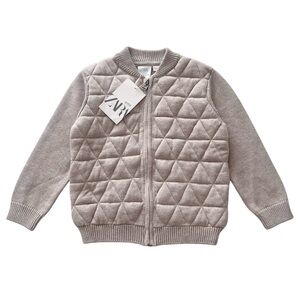 Zara kids size 4-5Y quilted cardigan